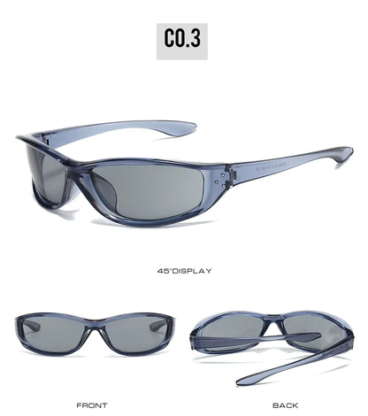 Men Women Classic Punk Wrap Around Vintage Fashion Sport UV400 Sunglasses Goggles