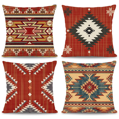 Aztec Western Abstract Pattern Ethnic Bohemia Geometric Pillowcase Cushion Cover Home Decor