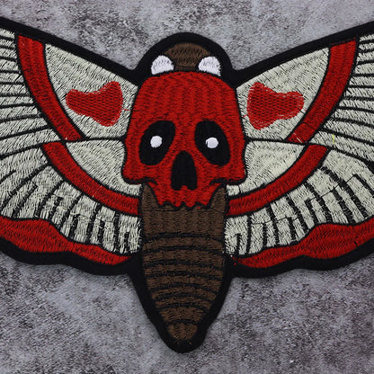Animal Embroidered Red Butterfly Patch Appliques Iron on Patches Badge Clothes Sewing