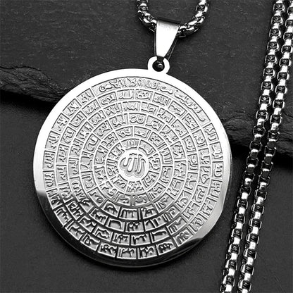 Women Men Stainless Steel Jewish Christianity Tetragrammaton Jehovah Yahweh Hebrew Alphabet Necklace
