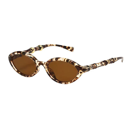 Women Men Rivets Shades Fashion Designer Retro Small Oval Sunglasses Eyewear Glasses UV400
