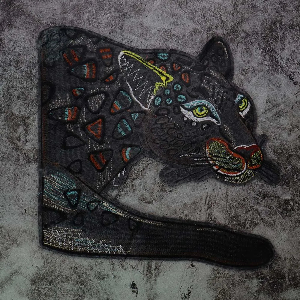 Embroidery Domineering Large Leopard patch Sew on Applique clothes DIY Craft