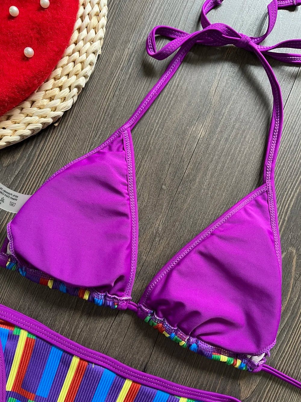 Push Up Triangle Women Swimsuit Bikini Two-piece Swimwear Beachwear Bathing Suit