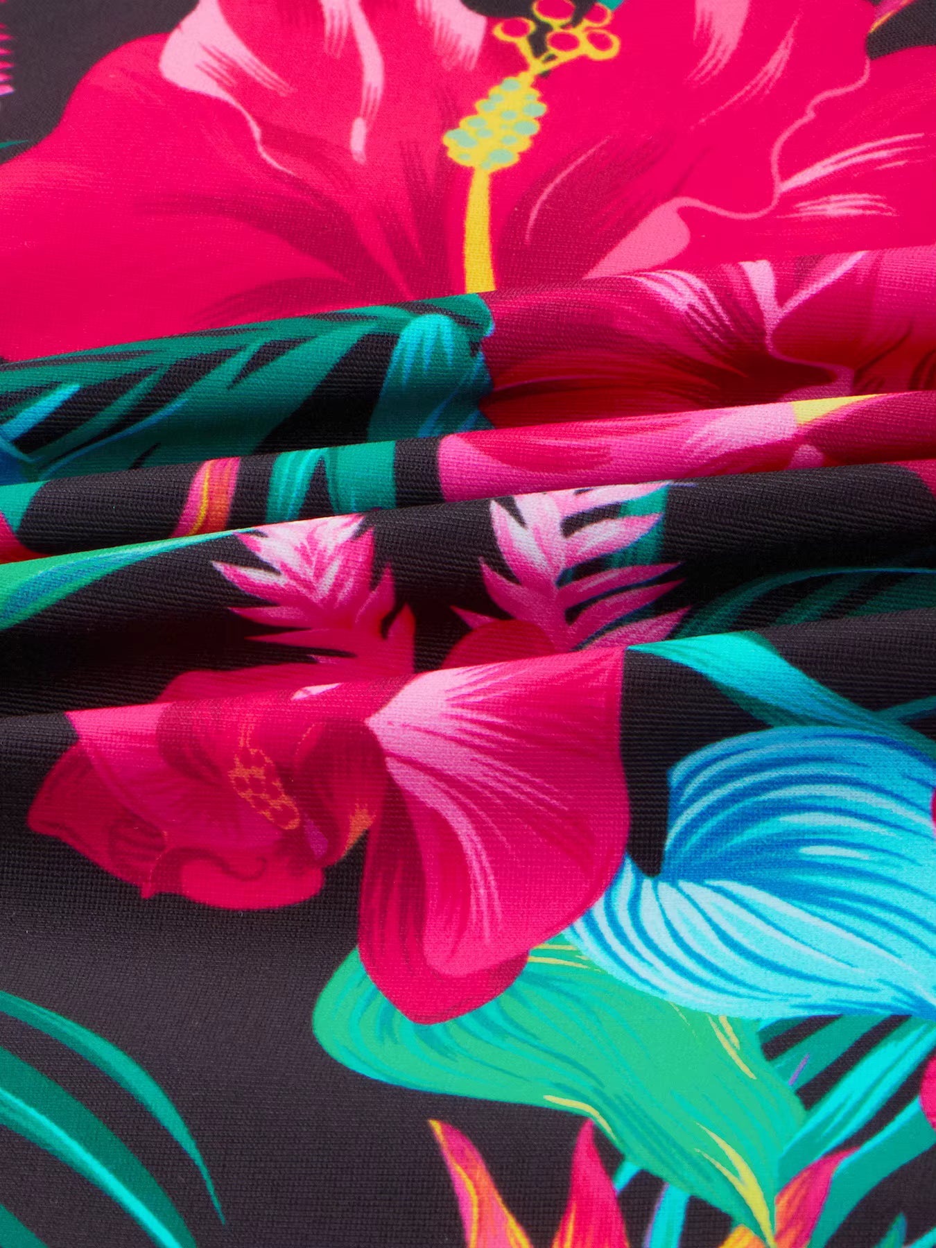 Girls Kids One Piece Long Sleeve Floral Print Bikini Cut Bottom Swimwear Beach Swim