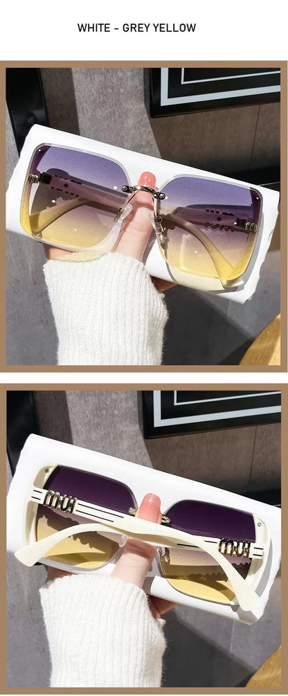 Women Vintage Driving Square Sunglasses Eyeglasses