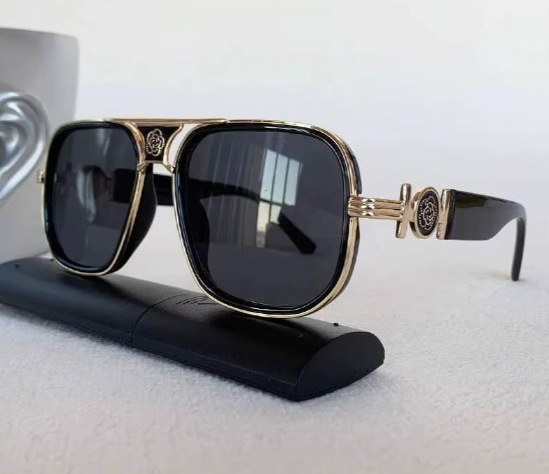 Women Fashion Designer Square American Glass Lens Pilot Sunglasses UV400 Eyewear