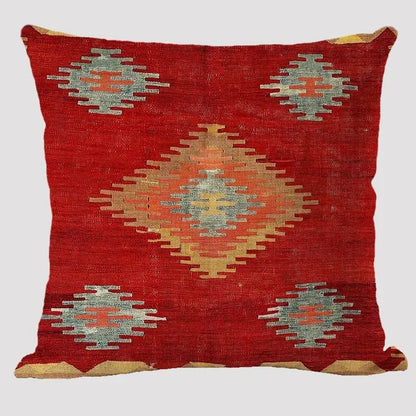 Luxury Plush Both Sides Print Bohemian Patterns Kilim Carpet Cushions Case Sofa Pillowcase Decor