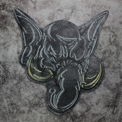 Rock Punk Animal Elephant Embroidery Patch Iron On Patches Clothes Embroidered Sticker DIY