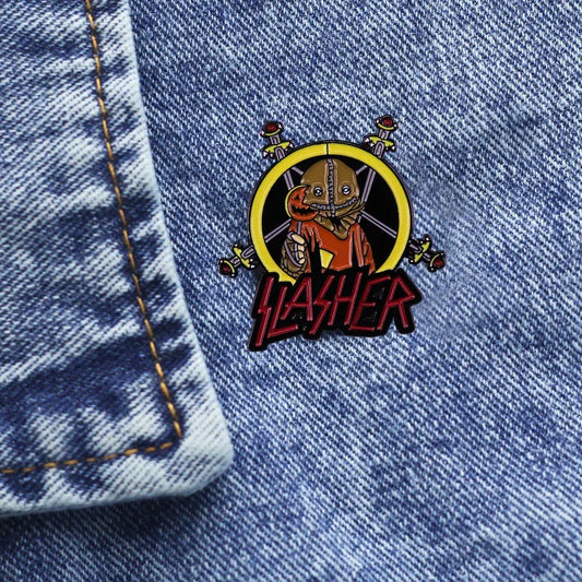 Horror Movie fans Slasher Film Enamel Pin Trick or Treat Brooch Badge Halloween