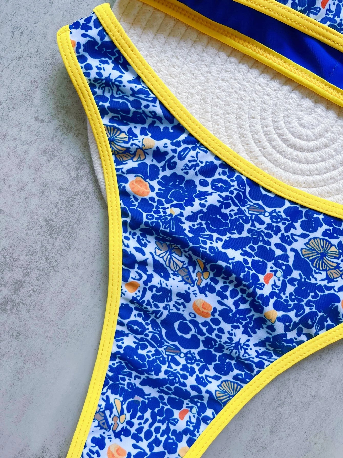 Sexy Print High Leg Cut Brazilian Bikini Swimsuit Swimwear Two-pieces Bathing Suit