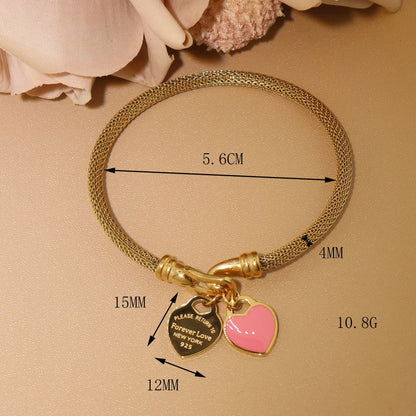 Stainless Steel 18K Gold Plated Bracelet Women's Fashion Jewelry Gift