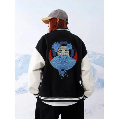 Punk Skull Embroidery Ghost Bride Stripe Badge Patch Iron on Patches Clothes DIY