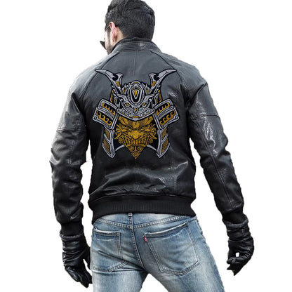 Golden Torch Leopard Embroidery Patch Appliques Iron on Patches Badge Clothes Sewing