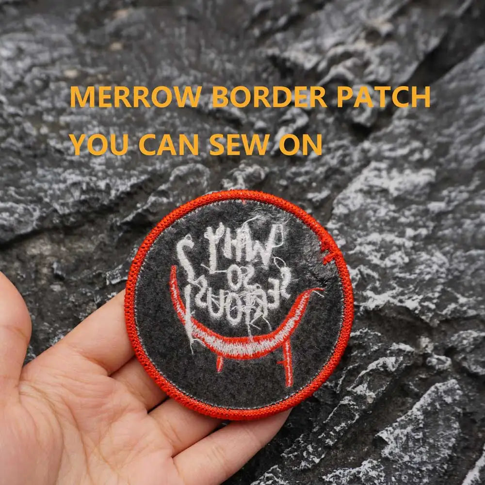 Why so Serious Tactic Embroidered Patch Iron-On Sewing Clothes Patches Applique