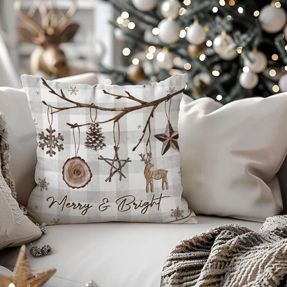 Christmas Tree Themed Pendant Decor Pattern Cushion Cover Pillowcase