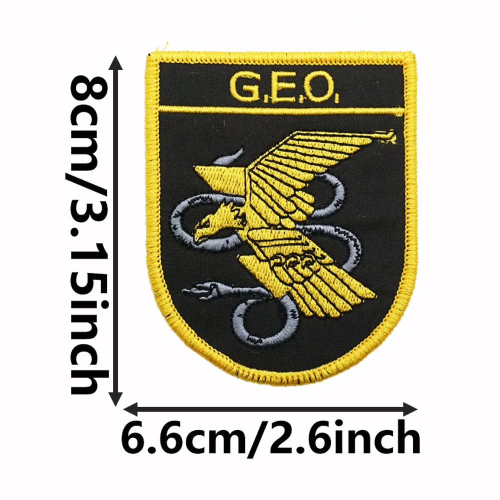 Spanish Anti-Terrorism Task Force Embroidered Patch Iron-On Sewing Clothes Patches Applique