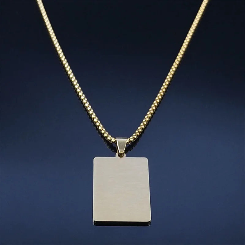 Men Women Stainless Steel Portuguese Religious Christian Cross Bible Verse Prayer Necklace