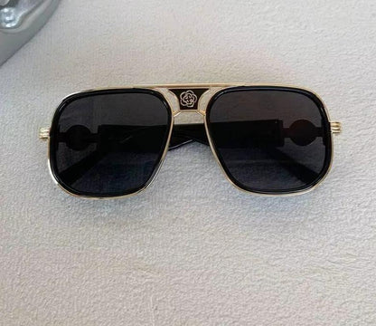 Women Fashion Designer Square American Glass Lens Pilot Sunglasses UV400 Eyewear