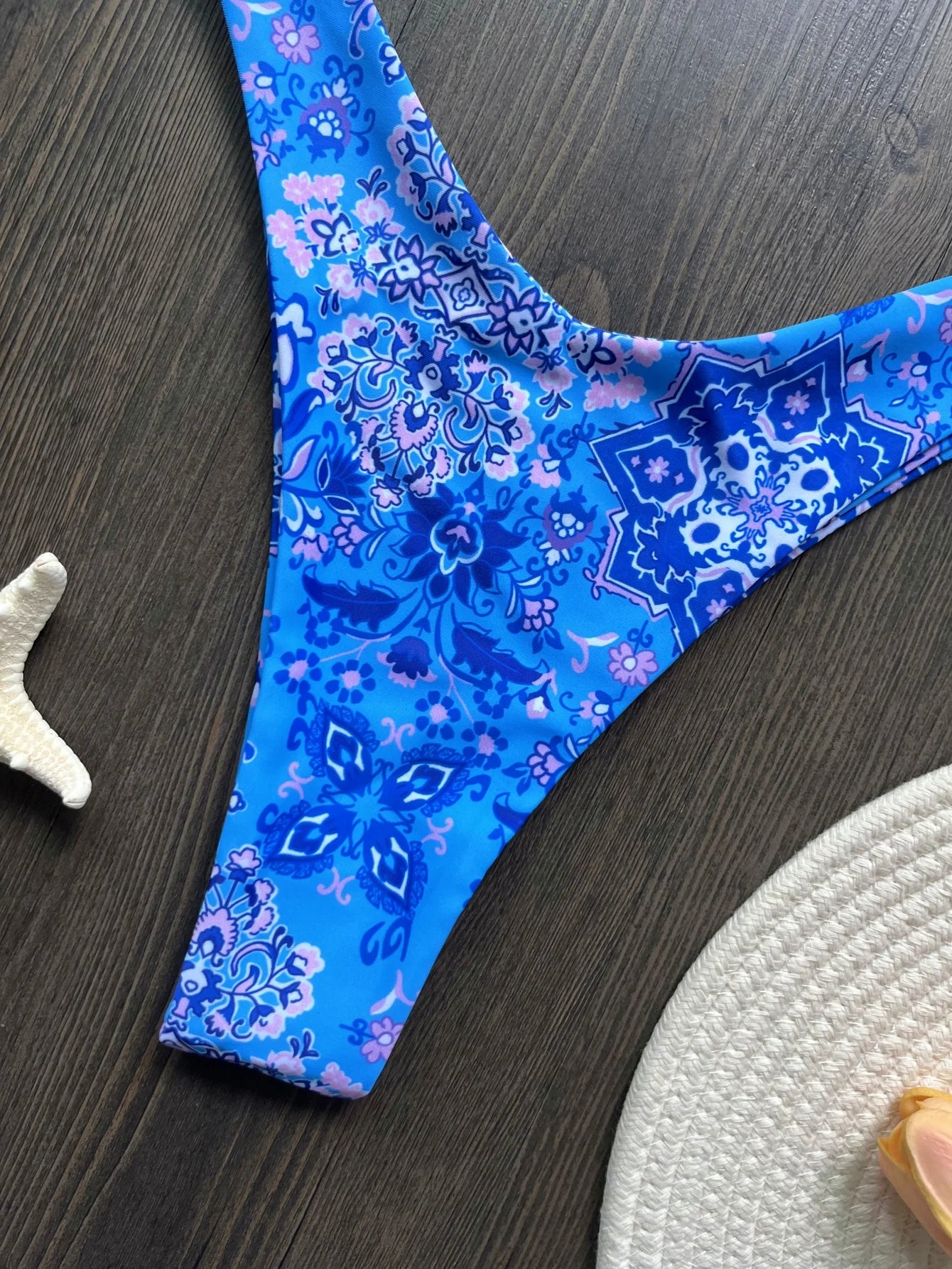 Sexy Colorful Floral Printed Bikini Swimsuit Two-pieces Bikini Bather Bathing Suit
