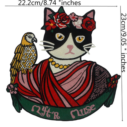Embroidered Cat Rabbit Patch Appliques Iron on Patches Badge Clothes Sewing