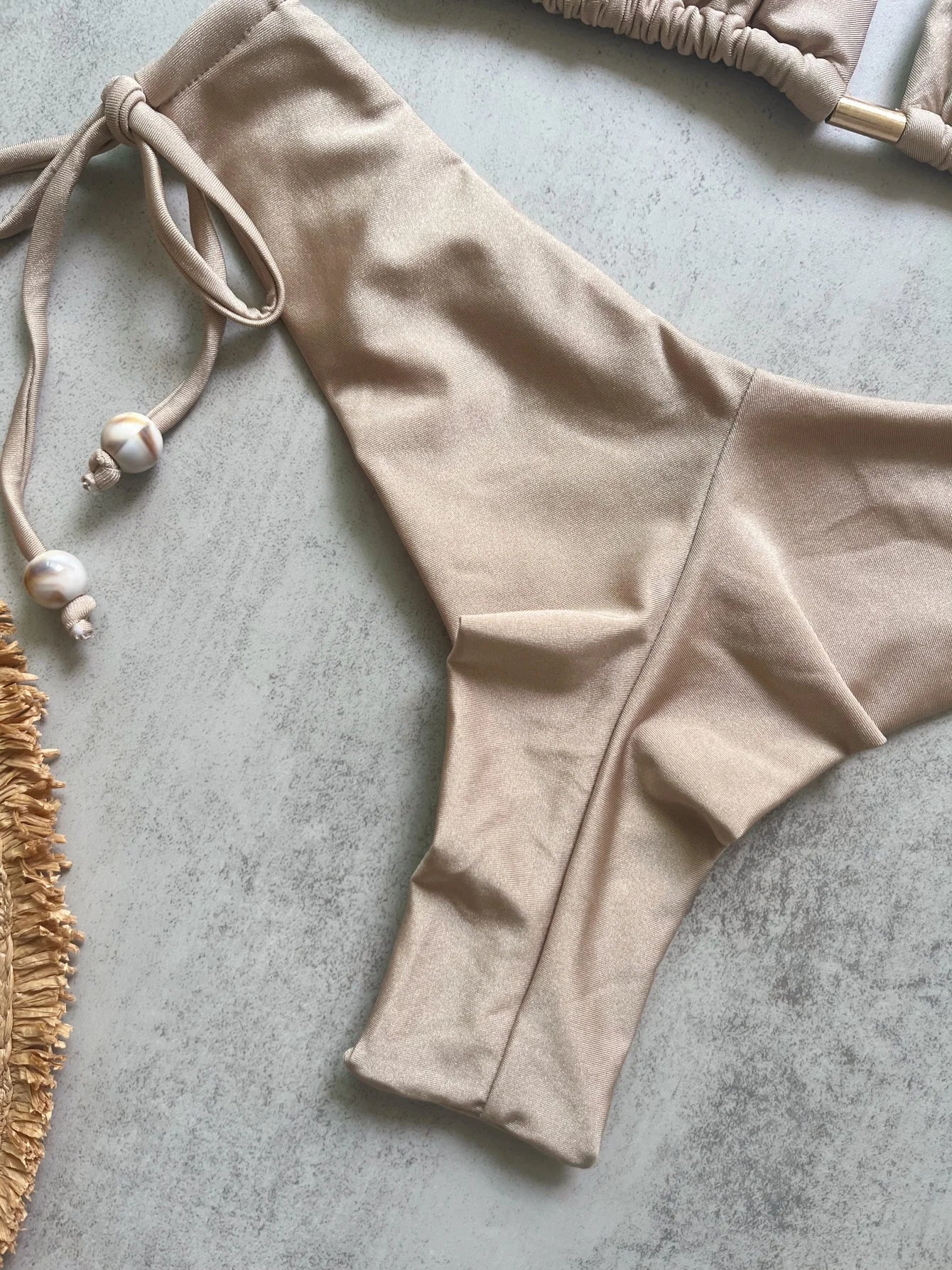 Sexy Lace Up Micro Bikini Women Solid Halter Push Up Bra Tie Side Triangle Swimsuit Bathing Suit