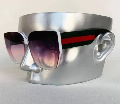 Men Women Mix Color Retro Designer Concave Shape UV400 Eyewear Sunglasses