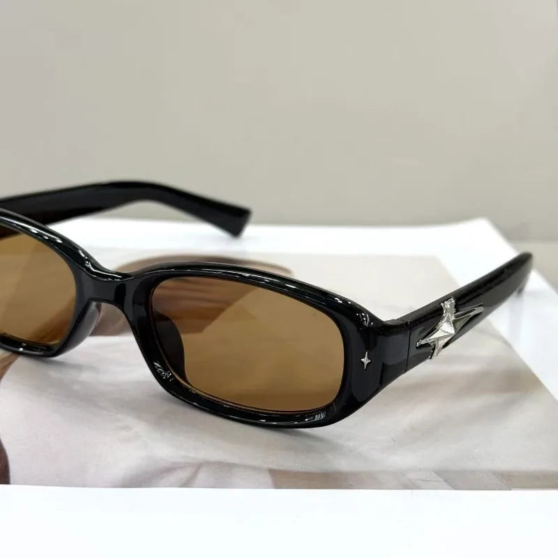 Women Men Y2K Stars Luxury Brand Desinger Sun Glasses Punk Shades Outdoor Travel Sports Eyeglasses