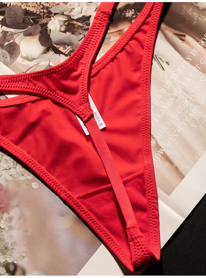 Women Ice Slik Low Waist G-String Leopard Flower Panties Briefs Thong T-back Underwear Lingerie