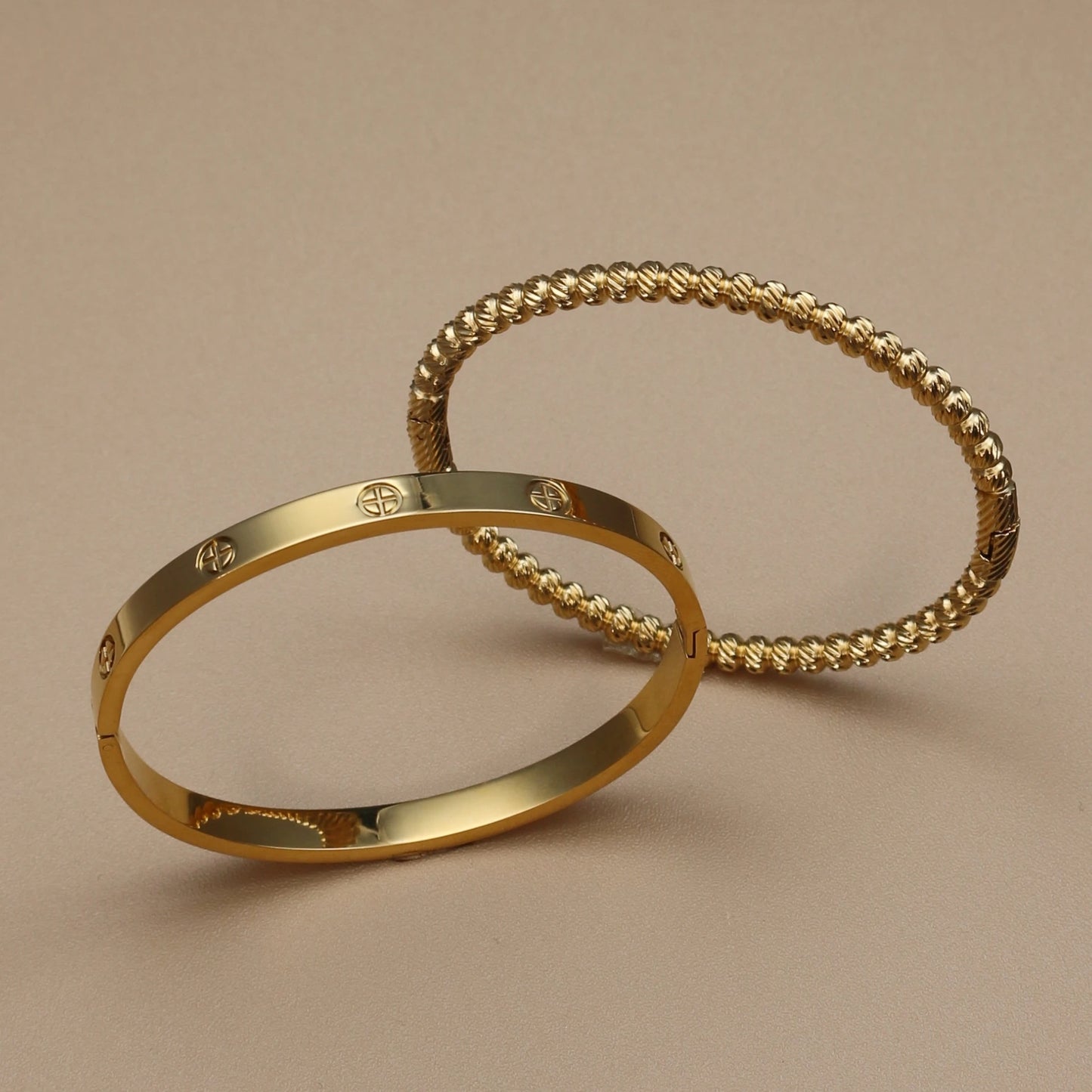 Luster Zircon Women's High Polished Stainless Steel Gold Color Bracelet Bangle Fashion Jewelry
