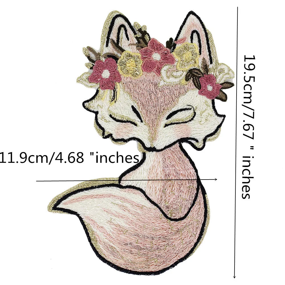 Cartoon Rabbit Embroidery Patches for Clothing Animal Transfer Appliques Badge DIY Sticker Sewing