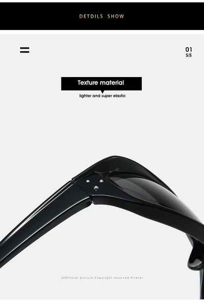 Men Women Classic Punk Wrap Around Vintage Fashion Sport UV400 Sunglasses Goggles