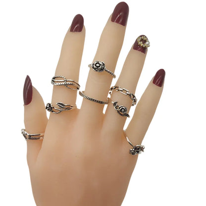 20pcs/Lot Wholesale Antique Vintage Design Finger Rings Set Mix Styles