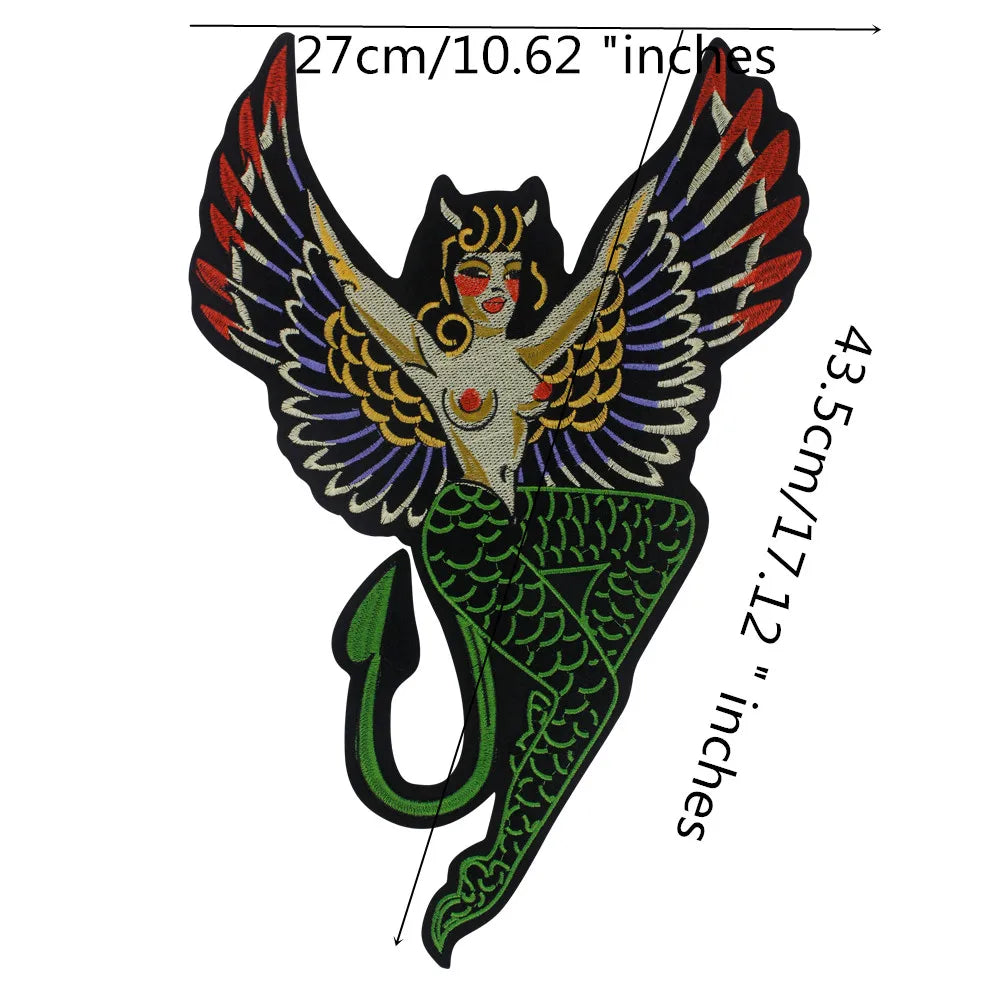 Embroidery Sexy Girls Patch Appliques Iron on Patches Badge Clothes Sewing