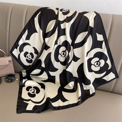 70cm Women Fashion Silk Satin Design Scarf Bandana Shawl Wrap Scarves