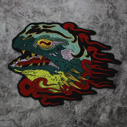 Embroidery Toad Crow Foxes Dog Animal Patch Appliques Iron on Patches Badge Clothes Sewing