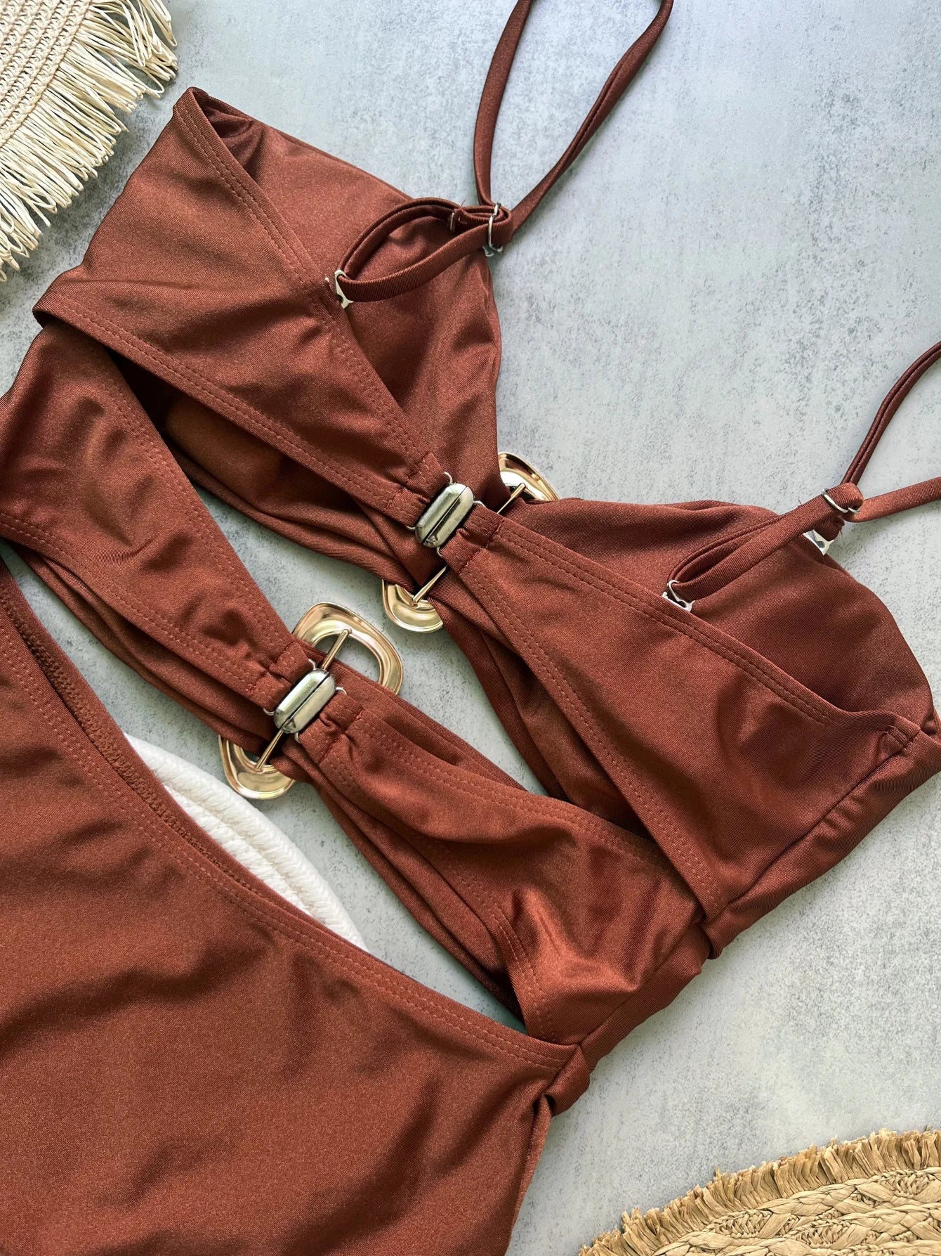 Oval One Piece Swimsuit Sexy Swimwear Women Swimsuit Hollow Out Monokini Bathing Suit