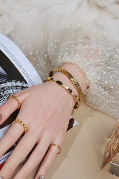 Exquisite Crystal Stainless Steel Women's Bracelet Bangles Gifts