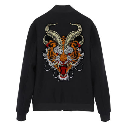 Dragon Motorcycle Backing Embroidered Patch Appliques Iron on Patches Badge Clothes Sewing