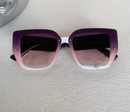 Men Women Mix Color Retro Designer Concave Shape UV400 Eyewear Sunglasses