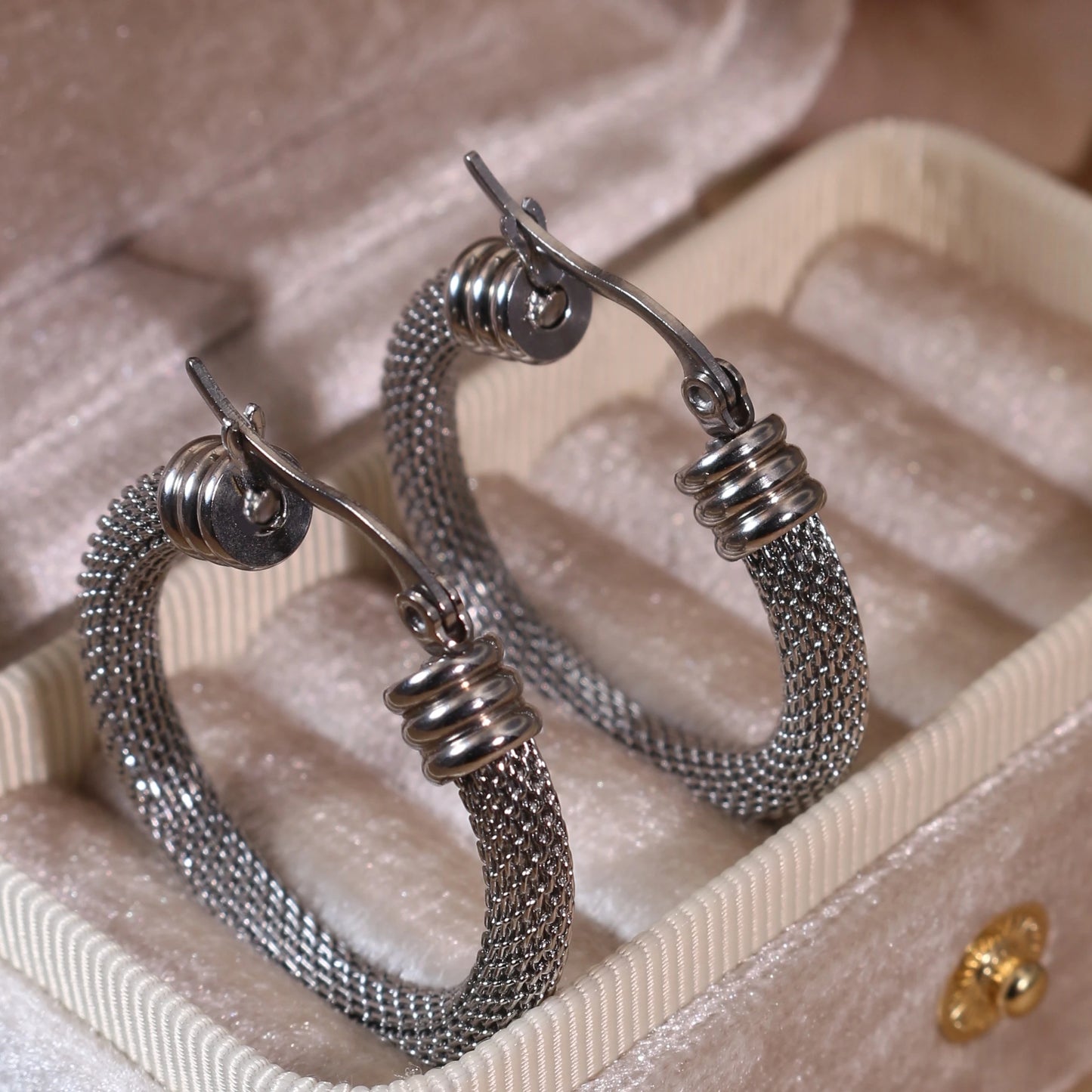 Fashionable 18K Gold-Plated Stainless Steel Women's Earrings Gifts