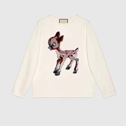 Bambi deer Pattern Embroidery Patch Appliques Iron on Patches Badge Clothes Sewing