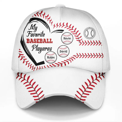 My Favorite Fan Baseball Players - Personalized Classic Caps Hat