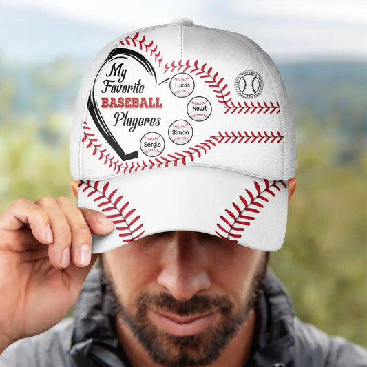 My Favorite Fan Baseball Players - Personalized Classic Caps Hat