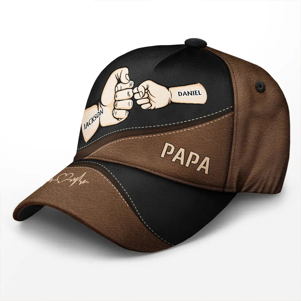 Hands Bump, Best Friends for Life Dads Moms Kid Pet - Personalized Classic Cap
