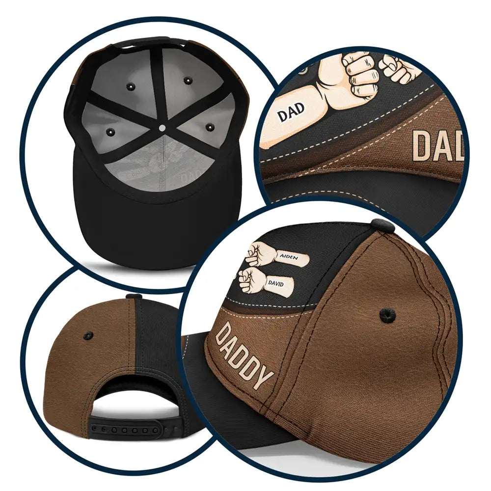 Hands Bump, Best Friends for Life Dads Moms Kid Pet - Personalized Classic Cap