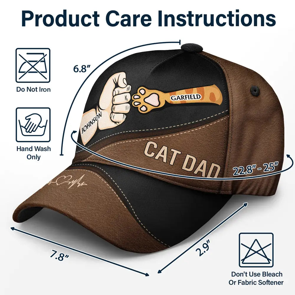 Hands Bump, Best Friends for Life Dads Moms Kid Pet - Personalized Classic Cap