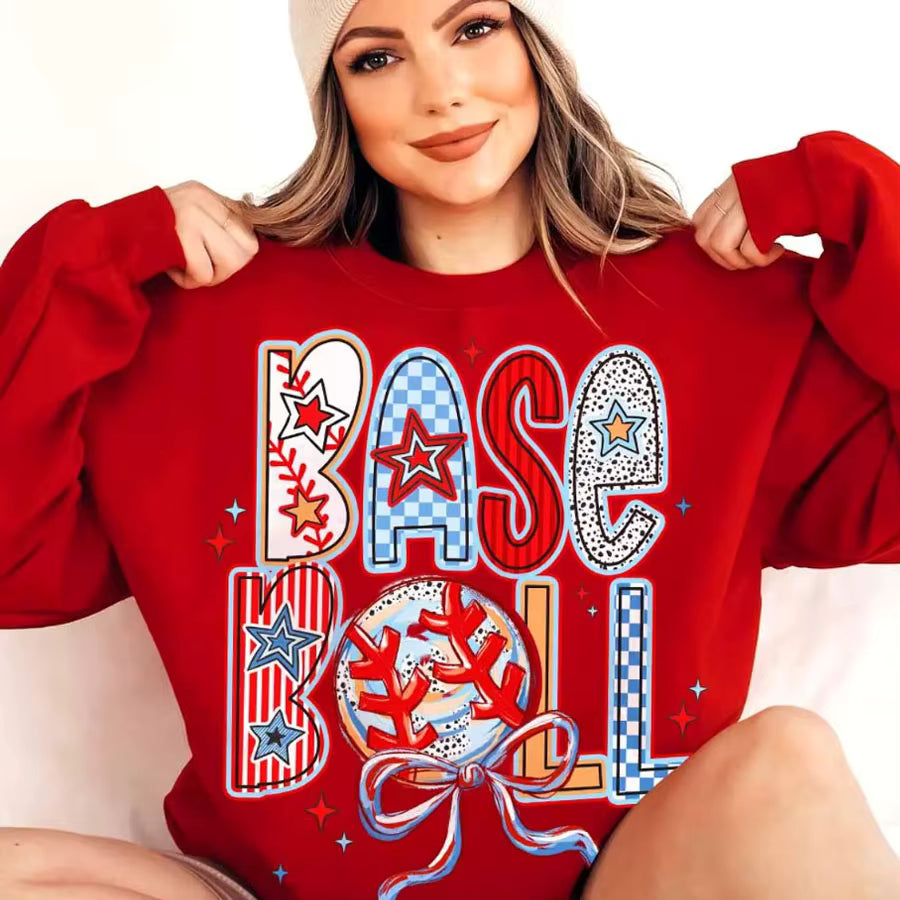 Baseball Game Day Mama DIY Iron-On Heat Transfer Sticker Decal T-shirts Sweatshirts Bag Clothes Decor