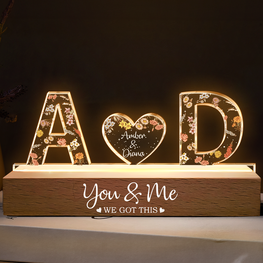 From Our First Kiss Till Our Last Breath Custom Name - Personalized LED Night Light