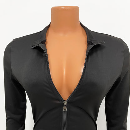 Sexy Women Tight-Fitting Long-Sleeved WomenNightclub Party Jumpsuit