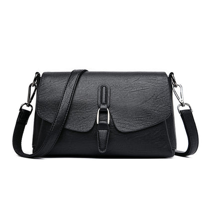 Women Retro All-match Shoulder Crossbody Leather Messenger Bag